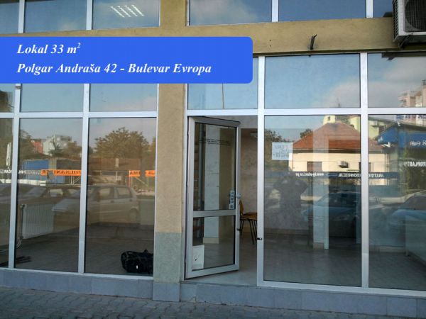 Novi Sad, Bulevar Evrope, izdavanje, lokal površine 33m2