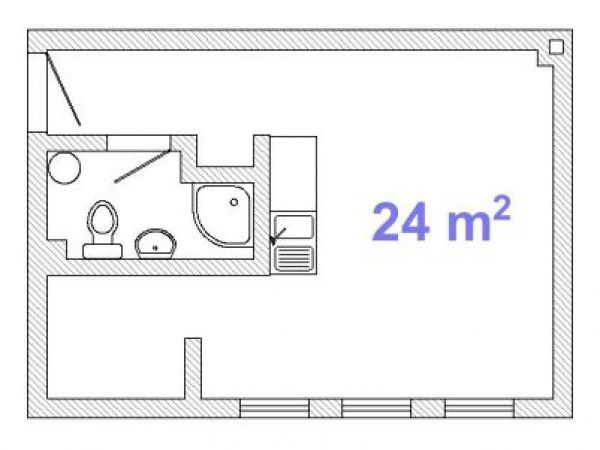 Novi Sad, Rotkvarija, izdavanje, povoljno, garsonjera površine 24m2