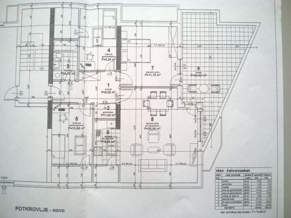 Novi Sad, Adice, prodaja četvorosobnog stana u sirovom stanju površine 100m2