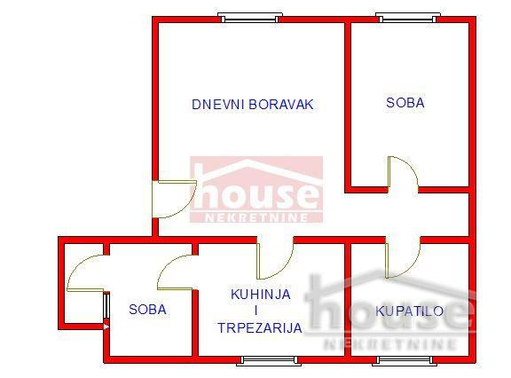 prodaja, stanovi, novi sad, podbara, 49m2