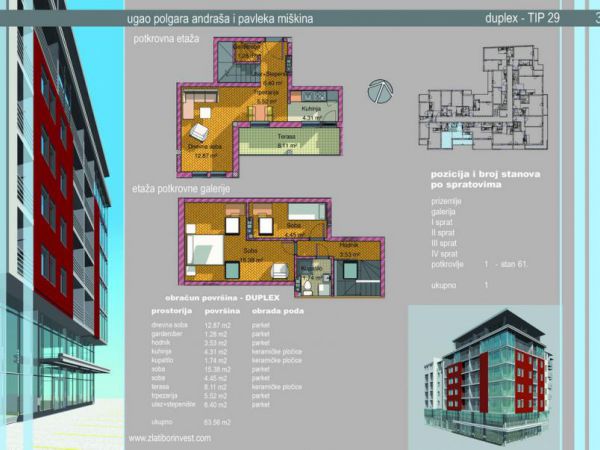 Novi Sad, Bulevar evrope, na prodaju dvosoban stan površine 65m2