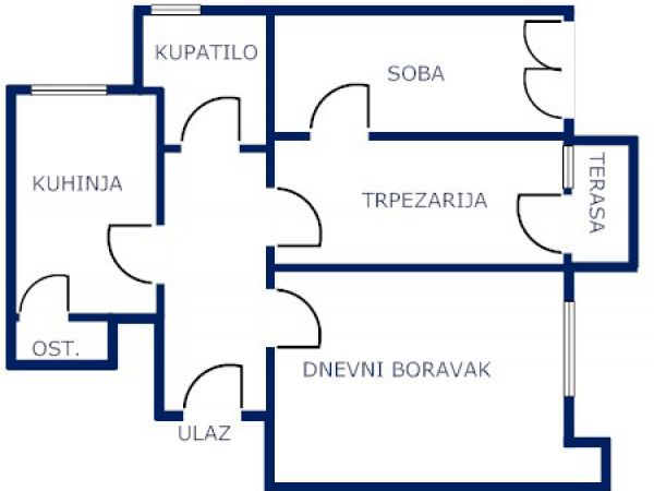 Novi Sad, Liman 3, na prodaju jednoiposoban stan, površine 53m