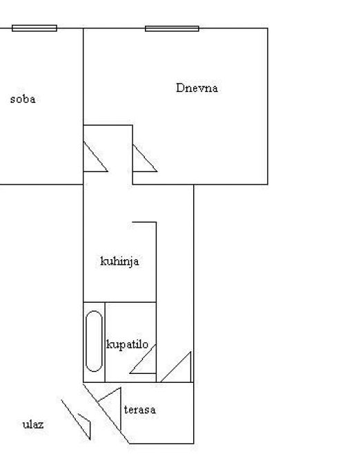 Novi Sad, Kej, prodaja, dvoiposoban stan površine 48m2, sa garažom